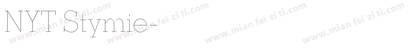 NYT Stymie字体转换
